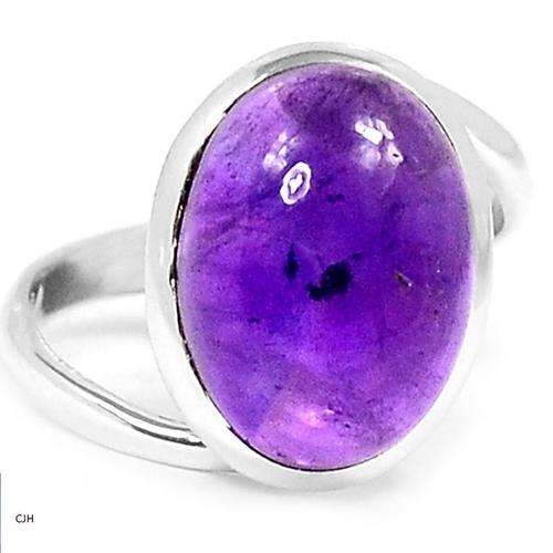 AMETHYST STERLING SILVER RING SIZE 9