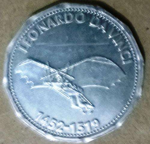Man in flight 1452-1519 Leonardo da Vinci  Shell token
