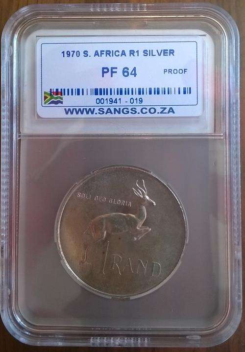 1970 RSA SILVER R1 SANGS SLABBED PROOF 64