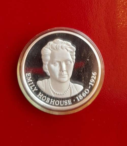 SA HISTORICAL MINT PROOF EMILY HOBHOUSE SILVER MEDAL