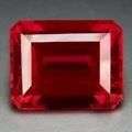 AAA+ 22.65 cts Natural Blood Red RUBY octagon facet (Madagascar)