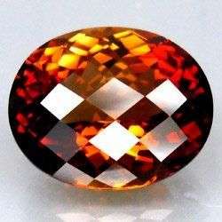 NATURAL DARK BROWNISH REDDISH ORANGE TOPAZ- RETAIL: R39760-00. GISA REPORT!!