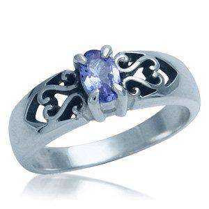 Extraordinary 0.50ct Natural Tanzanite Engagement Ring - Retail: R2450.00