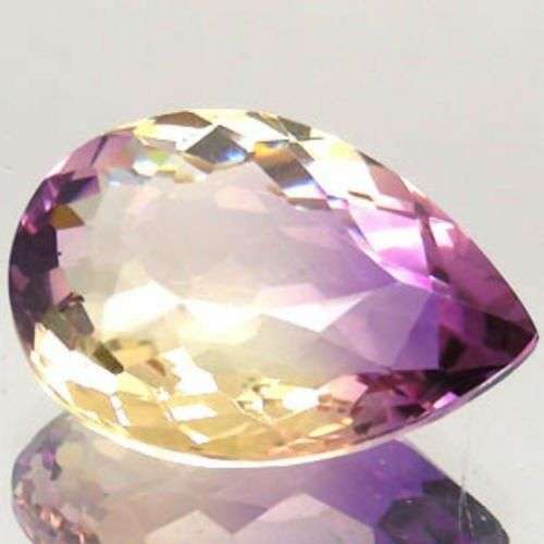 ***HUGE & EXQUISITE*** - PURPLE AND YELLOW PEAR SHAPED AMETRINE - ***BOLIVIA*** &  *** 47.7cts***