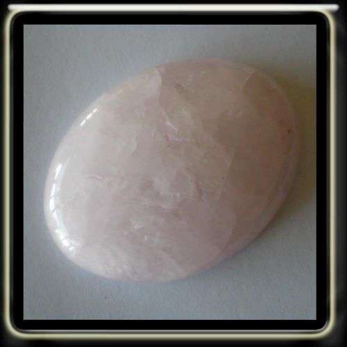 REALLY IMPRESSIVE RAW POLISHED CABOCHON - ROSE PINK QUARTZ - ***86.50ct***