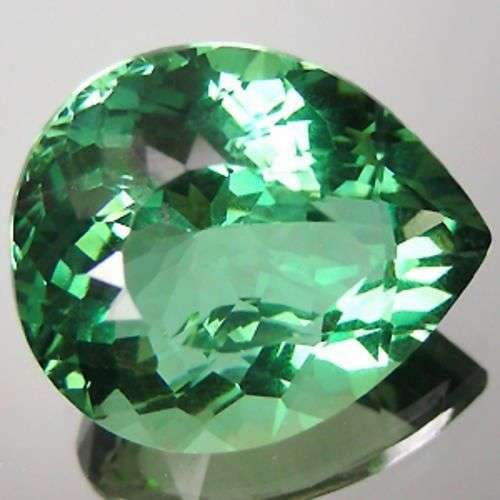 SUPERB PEAR CUT - URUGUAY GREEN AMETHYST (PRASIOLITE) - ***25.40ct***