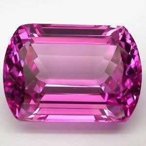 IMPRESSIVE ADAMANTINE LONG CUSHION CUT PINK TOPAZ - ***30.80ct***