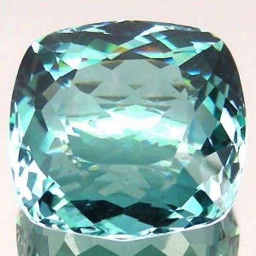 GORGEOUS BLUISH GREEN AMETHYST (PRASIOLITE) CUSHION CUT- ***43.08ct***