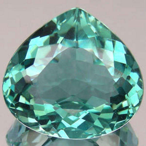 ASTOUNDING BLUISH GREEN URUGUAY AMETHYST (PRASIOLITE) - PEAR CUT ***35.41ct***