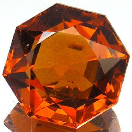 GORGEOUS COLOUR - MADEIRA ORANGE CITRINE - FANCY FACET CUT - 25.10ct