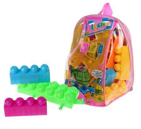 Building Blocks 26 Pcs with Storage Back-Pack