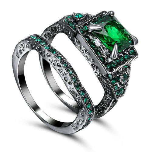 2pc Engagement Ring Set - Size 6 1/2