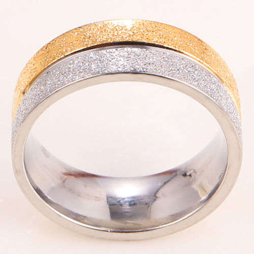 Frosted Gold/Silver Ring - Size 7