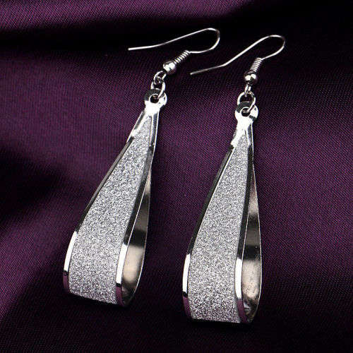 Silver Water Drop Earrings