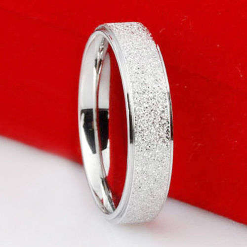 Elegant Frosted Ring - Size 11 1/2