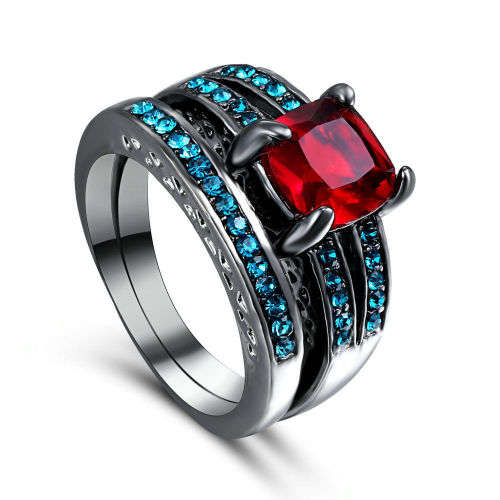 Beautiful Red Crystal Ring - Size 5 3/4