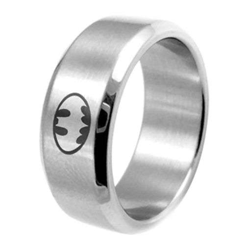 Batman Stainless Steel Fashion Ring - Size  10