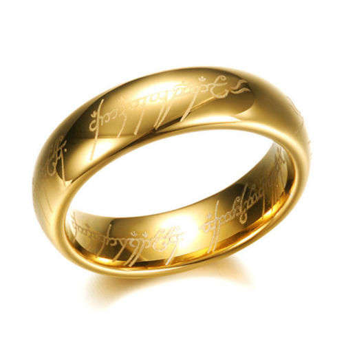 ****Lord of The Rings Fans*** (Gold Color) Ring - Size 10 1/2