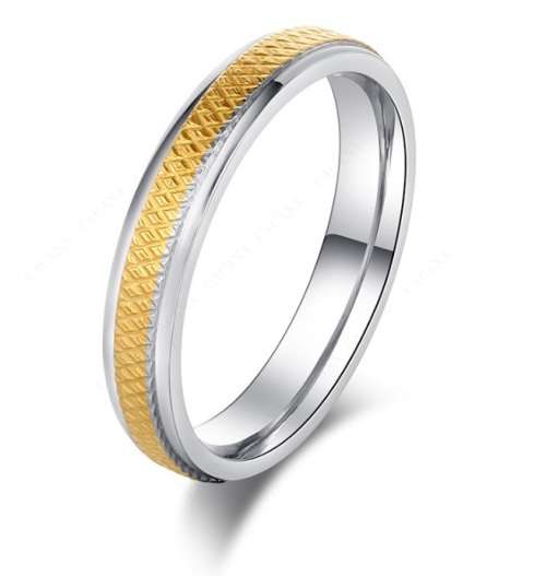 Elegant Stainless Steel Ring - Size 12