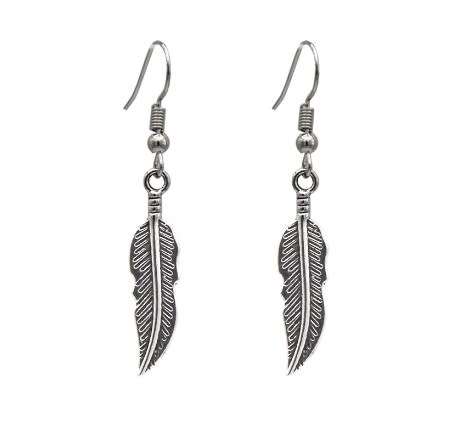 Vintage Style Feather Earrings
