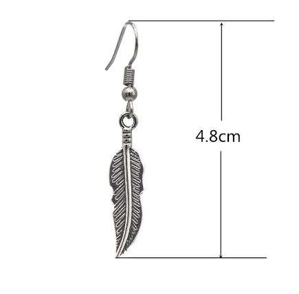 Vintage Style Feather Earrings