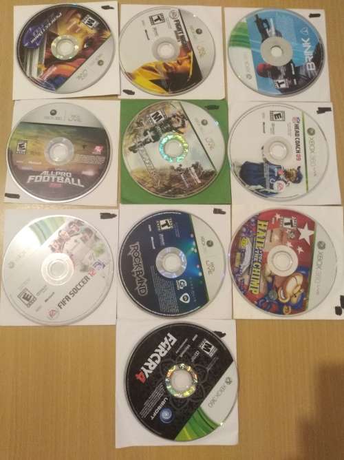 9 Second Hand Region Code Locked Xbox 360 Games - Read Desc. Before Bidding
