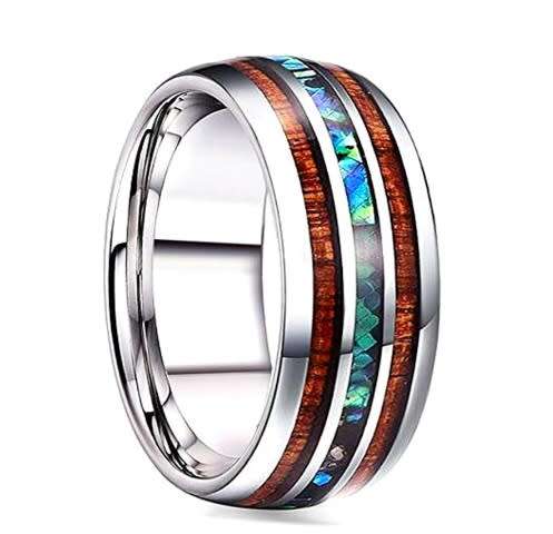 Elegant Men's Stainless Steel Ring - Size 13