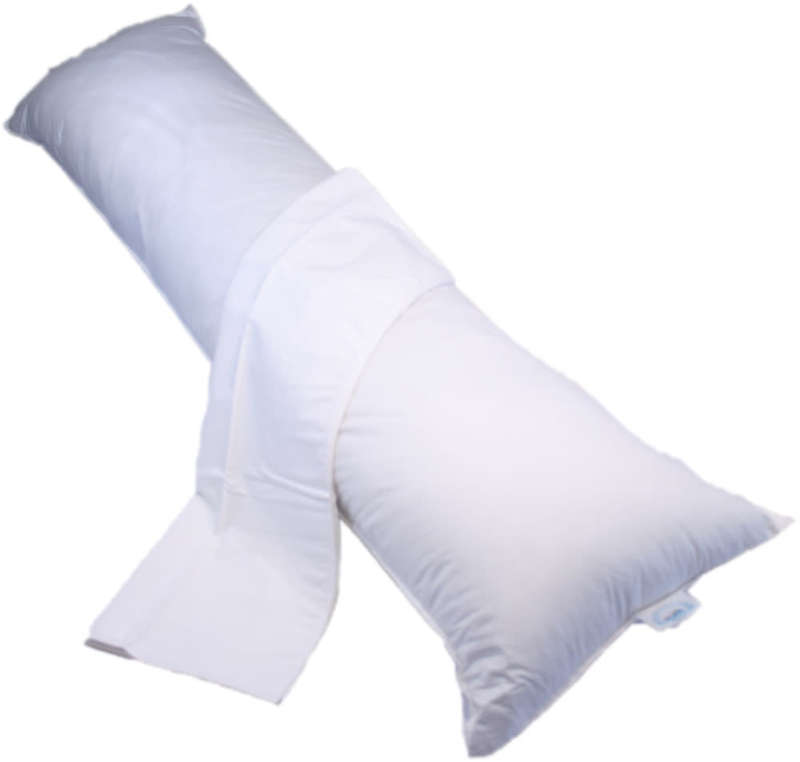 Bodypillow Medi-Line Comforter T200 100% Pure Cotton - T200 Pillowcase Included - White