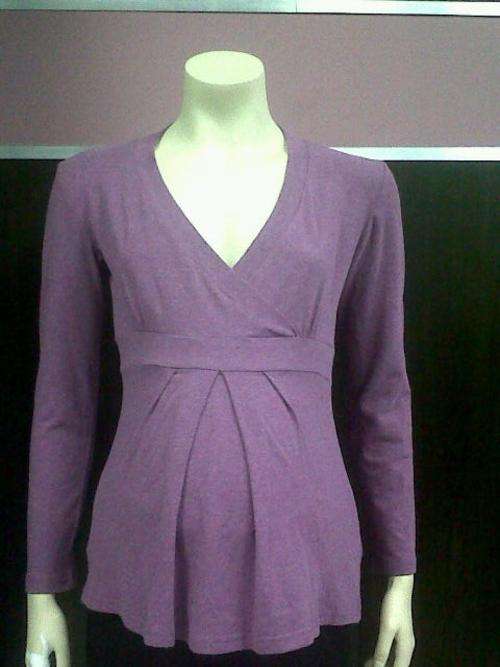 Purple mock wrap maternity top.S,L,XL.Brand new out of the store with tags.