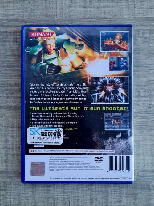 Neo Contra - Playstation 2 (PS2)