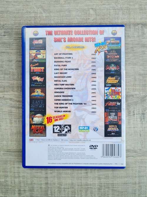 SNK Arcade Classics - Playstation 2 (PS2)