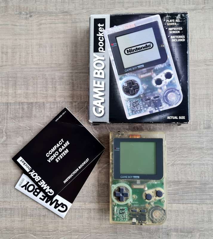 Boxed Clear Game Boy Pocket