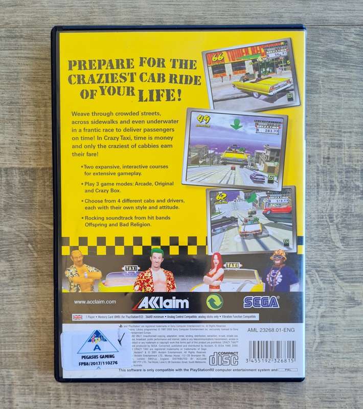 Crazy Taxi - Playstation 2 (PS2)
