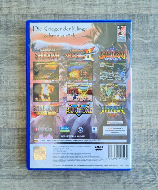 Samurai Shodown Anthology - Playstation 2 (PS2)