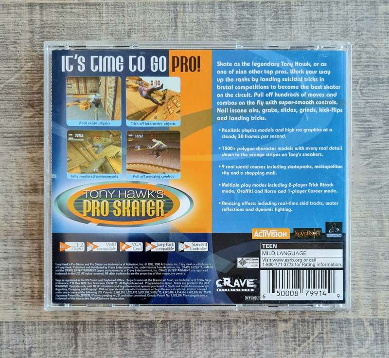 Tony Hawk`s Pro Skater - Sega Dreamcast