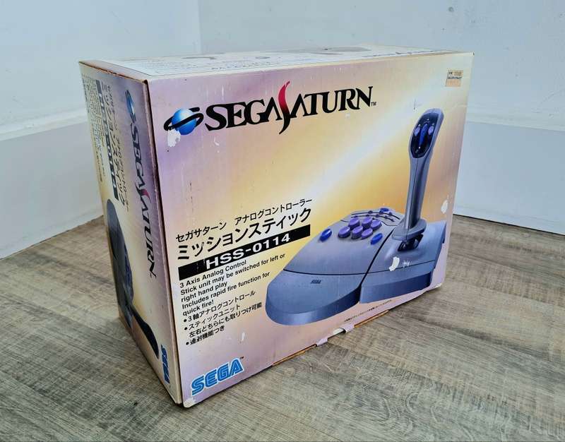 Boxed Sega Saturn Mission Stick Flight Controller