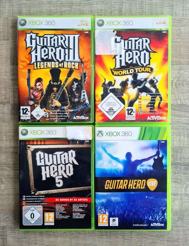 Guitar Hero 3, 4, 5 and Live Bundle - Xbox 360