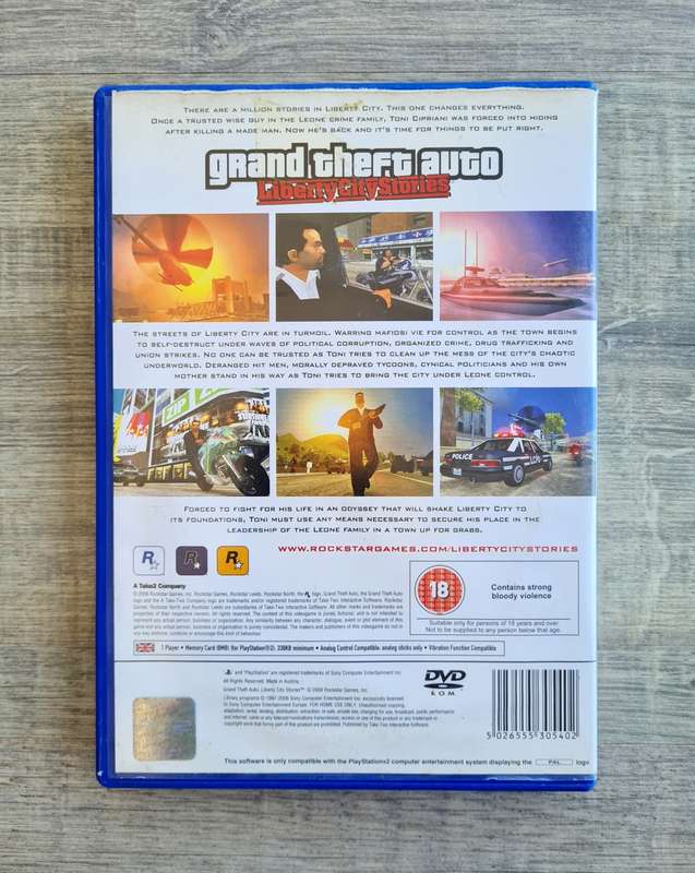 Grand Theft Auto: Liberty City Stories - Playstation 2 (PS2)