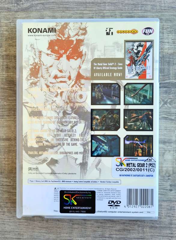 Metal Gear Solid 2 - Playstation 2 (PS2)