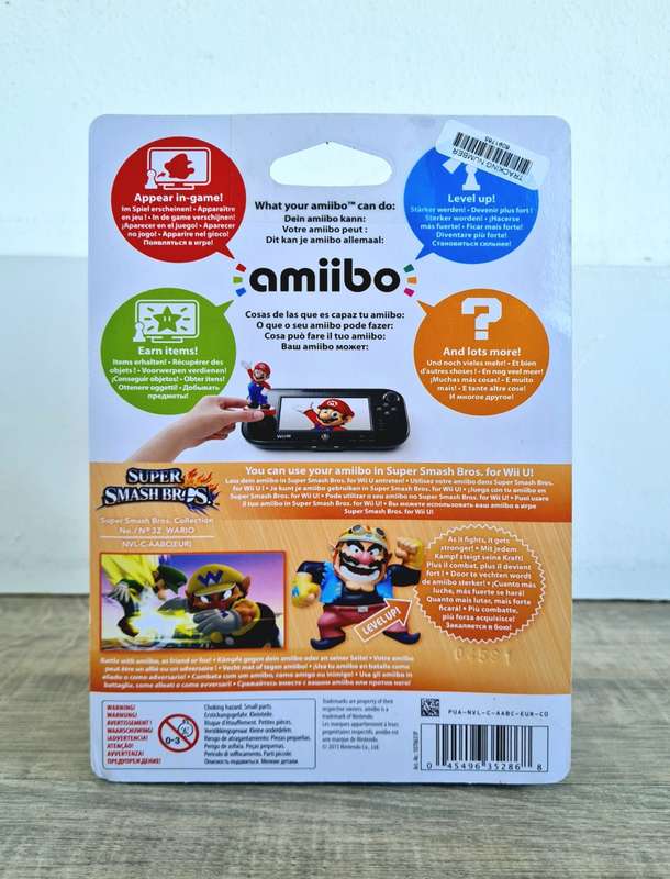 Super Smash Bros Wario Amiibo