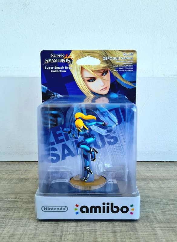 Super Smash Bros Zero Suit Samus Amiibo