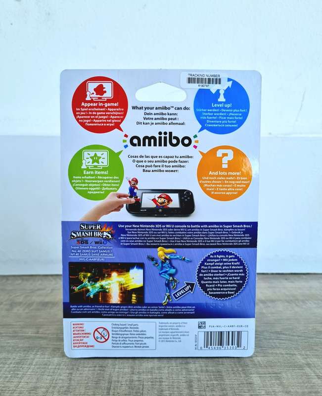 Super Smash Bros Zero Suit Samus Amiibo