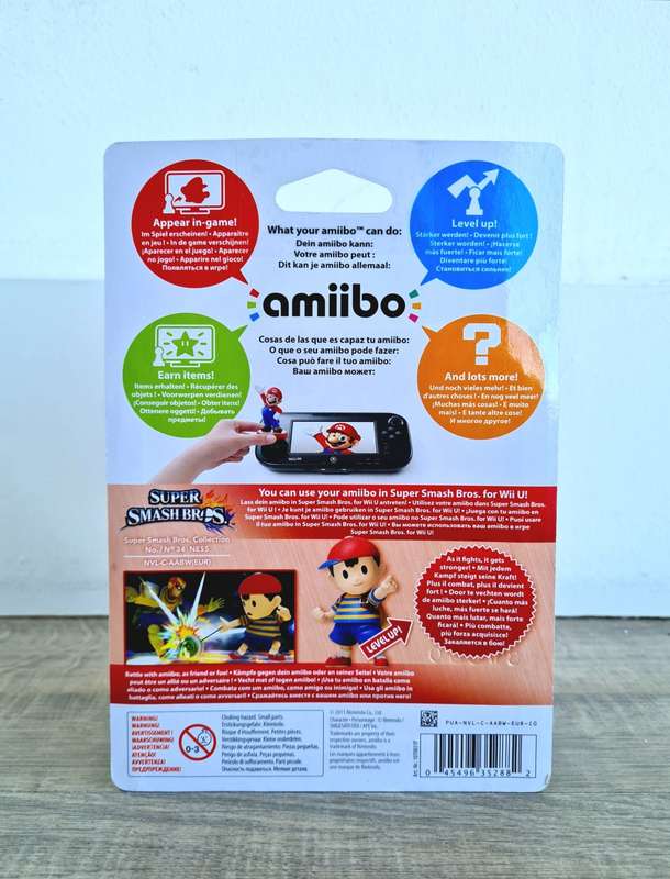 Super Smash Bros Ness Eartbound Amiibo