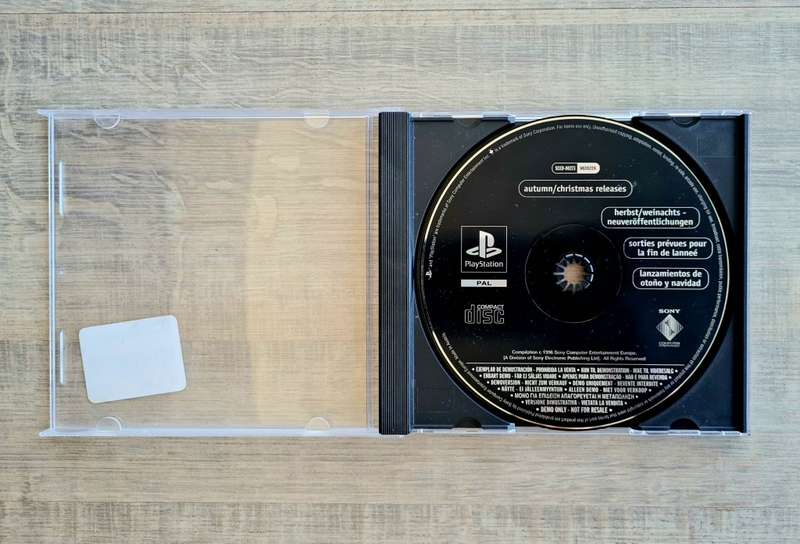 Playstation 1 Autumn / Christmas Releases Demo Disc 1996 (PS1)