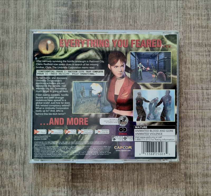 Resident Evil: Code Veronica + Strategy Guide - Sega Dreamcast