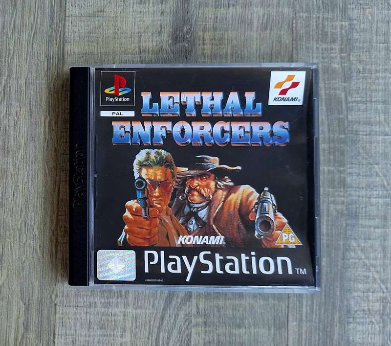 Lethal Enforcers 1&2 + Konami Justifier Light Gun bundle - Playstation 1 (PS1)