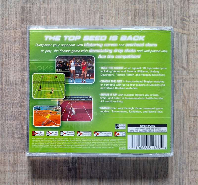 Virtua Tennis 2K2 - Sega Dreamcast