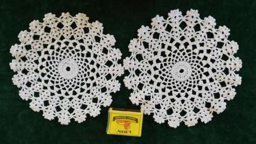 Crochet doilies - white17cm