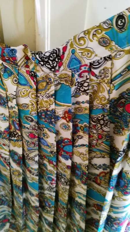 Paisley print pleated skirt - size 44