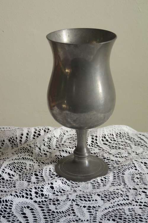 Pewter goblet